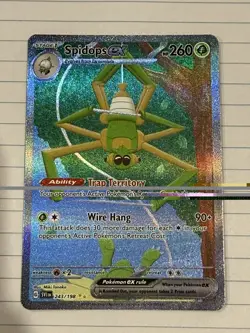 Pokemon TCG Spidops EX Scarlet & Violet Base Set 243/198 Holo SIR - Image 2