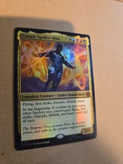 Cosmic Spider-Man - Marvel's Spider-man - MTG Card In Foil Finish - Image 2