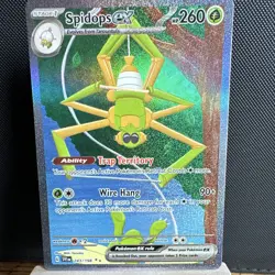 Pokemon TCG Spidops ex 243/198 SV01 Scarlet & Violet Full Art Holo English PF/NM - Image 1