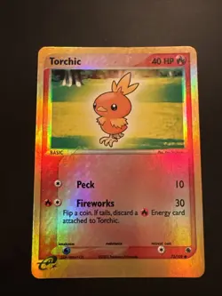 Pokemon TCG Torchic Reverse Holo Card 73/109 Ruby and Sapphire Near Mint! - Image 1