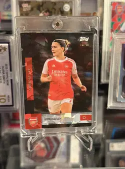 Topps Arsenal Team Set Steph Catley Black Cracked Ice Bookend /10 - Image 1