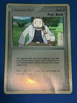 Pokemon Italian Professor Birch 89/109 Reverse Holo EX Ruby Sapphire HP/DMG TCG - Image 1