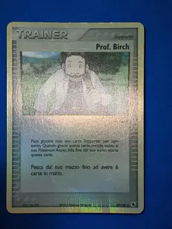 Pokemon Italian Professor Birch 89/109 Reverse Holo EX Ruby Sapphire HP/DMG TCG - Image 2