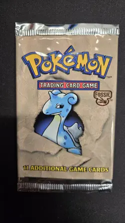 Pokemon Fossil Booster Pack Art Set Empty Wrapper NO CARDS - Image 3