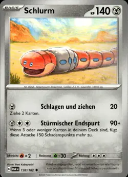 Pokemon TCG Schlurm Paradoxrift 138 - Image 1