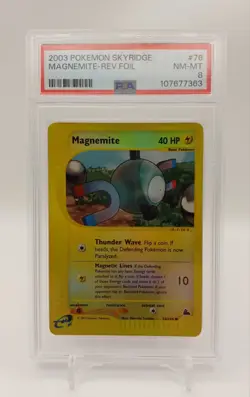 Magnemite 76/144 Reverse Holo | Skyridge 2003 | PSA 8 | Pokemon TCG - Image 1