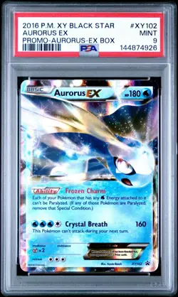 2016 Pokemon XY Black Star Promo XY102 Aurorus EX PSA 9 EXTREME LOW POP - Image 1