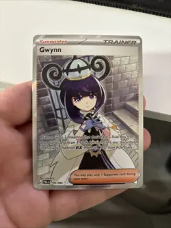 Pokemon TCG Card Gwynn Ultra Rare 109/084 Pitch Black Supporter Trainer Mint - Image 1