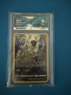 Pokemon TCG Mew GG10/GG70 Crown Zenith Galarian Gallery Ace 9 - Image 1