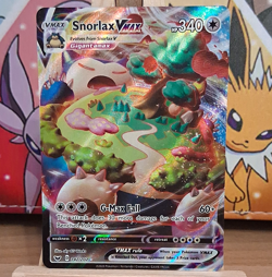 The Pokemon Company Pokemon TCG Snorlax VMAX 142/202 Ultra Rare Full Art Holo - Image 1
