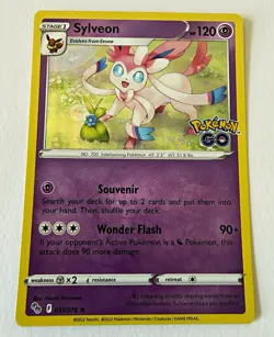Sylveon 035/078 Pokemon GO Holo Rare 120 HP Stage 1 English - Image 1