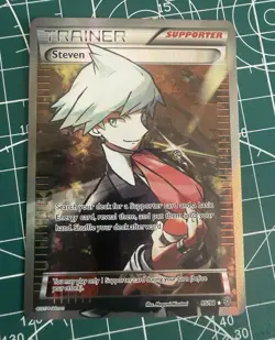 Pokemon TCG Steven 95/98 XY-Ancient Origins Holo Ultra Rare EN - Image 1