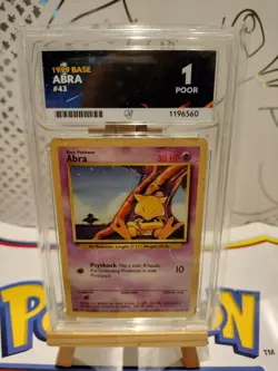ACE 1 Abra 43/102 Pokemon Base Set - Image 1