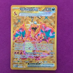 Charizard ex 228/197 Gold Hyper Rare Obsidian Flames Pokemon NM Secret Full Art - Image 1
