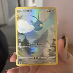 Pokemon TCG Swablu GG27/GG70 Crown Zenith Galarian Gallery Holo Rare EN - Image 1