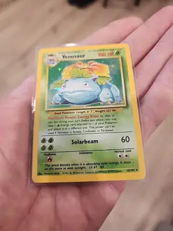 Pokemon TCG Venusaur Holo Base Set Trading Card 15/102 - Image 1