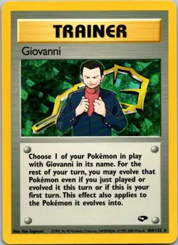 Giovanni 104/132 Rare Gym Challenge Pokemon Unlimited Near Mint - Image 1