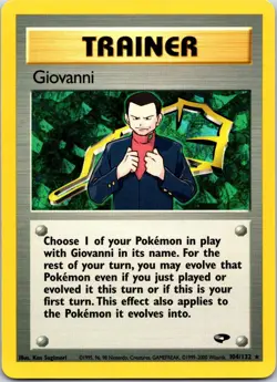 Giovanni 104/132 Rare Gym Challenge Pokemon Unlimited Near Mint - Image 1