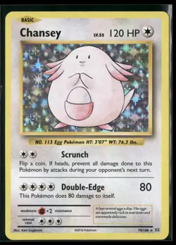 Chansey 70/108 Holo Rare Evolutions Pokemon Near Mint - Image 1