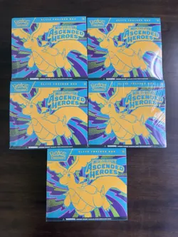 Pokemon TCG Ascended Heroes Elite Trainer Box Lot of 5 Factory Sealed ETBs - Image 1