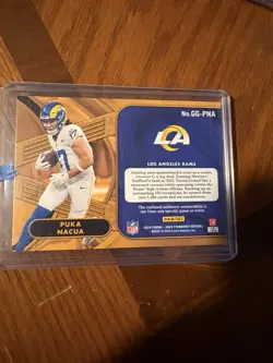 Panini 2024 Gold Standard - Gold Gear Puka Nacua Rams #GG-PNA /299 MEM - Image 2