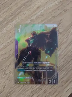 Gundam Exia Repair LR+ Alt Art GD05-050 Freedom Ascension Gundam Card Game - Image 1
