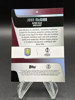 John Mcginn 2025-26 Topps Chrome UCC Gold Refractor /50 #28 - Image 2