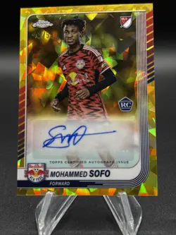 2025 Topps Chrome Sapphire MLS Mohammed Sofo Gold Auto /50 #CA-MS RC - Image 1