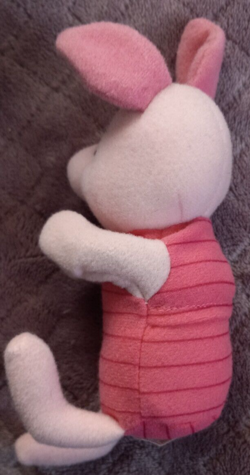 VINTAGE MATTEL WINNIE THE POOH PIGLET PLUSH CLIP ON HUGGER TOY 1995 Walt Disney - Image 2