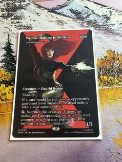WIDOW-MAKING INFILTRATOR - DAUTHI VOIDWALKER Mythic Borderless MAR NM MTG - Image 3