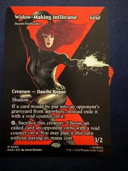 WIDOW-MAKING INFILTRATOR - DAUTHI VOIDWALKER (BORDERLESS) 63 MARVEL UNIVERSE - Image 1