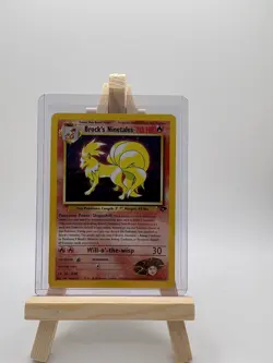 Pokemon TCG Brock's Ninetales Unlimited Holo Rare Card Gym Challenge 3/132 - Image 1