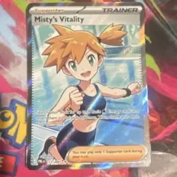 Pitch Black Misty's Vitality 111/094Holo Full Art UR Eng 2026 Pokemon TCG - Image 1