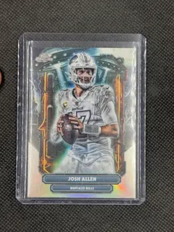 2025 Topps Chrome Cosmic Josh Allen ET Refractor Bills - Image 1