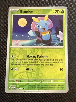 POKEMON TCG: ILLUMISE 010/167 TWILIGHT MASQUERADE REVERSE HOLO CARD NM - Image 1