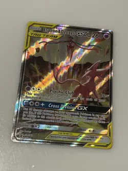 Pokemon TCG Espeon & Deoxys Tag Team GX Black Star Promo SM240 - Image 1