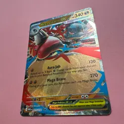 Mega Lucario ex 077/132 NM Double Rare Mega Evolution Pokemon Card TCG English - Image 5