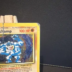 Pokemon TCG Machamp Holo 1st Edition Base Set #8/102 - Image 3