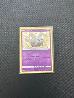 Pokemon TCG Galarian Corsola Shining Fates SV049/SV122 Holo Shiny Holo Rare - Image 1