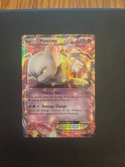 Pokemon Mewtwo EX XY107 XY Promo Full Art Holo 170 HP English TCG Card - Image 1