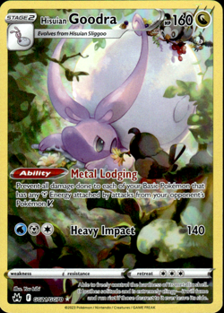 Pokemon TCG Hisuian Goodra SWSH: Crown Zenith: Galarian Gallery GG21/GG70 - Image 1