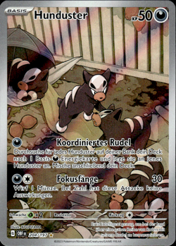 Pokemon TCG Hunduster Obsidian Flammen 204 KYUPIYAMA - Image 1