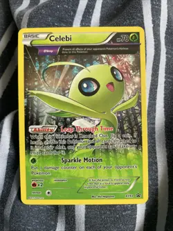 Pokemon TCG Celebi XY93 Black Star Promo Full Art Holo Card - Image 1