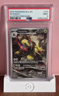 Haxorus 147/086 - Pokemon TCG - Black Bolt - Illustration Rare - PSA 9 - Image 3