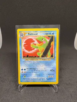 Pokemon TCG Politoed Neo Discovery 27/75 Regular Unlimited Rare Non Holo WOTC - Image 2