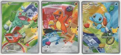 First Partner Illustration Collection - Series 1 - Kanto Gen 1 Starters Set - Image 1