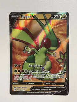 Pokemon TXG Flygon V 164/172 - Full Art Ultra Rare - Brilliant Stars - NM/M - Image 1
