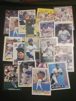 Ken Griffey Jr. Lot 122 Cards Various Sets...Rookies And Inserts And Base Cards - Image 4