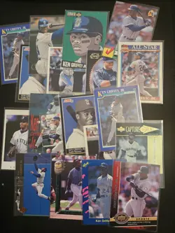 Ken Griffey Jr. Lot 122 Cards Various Sets...Rookies And Inserts And Base Cards - Image 5