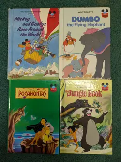 Lot Of 7 Disney Wonderful World Of Reading HC Books - Mickey, Dumbo, Jungle Etc. - Image 2